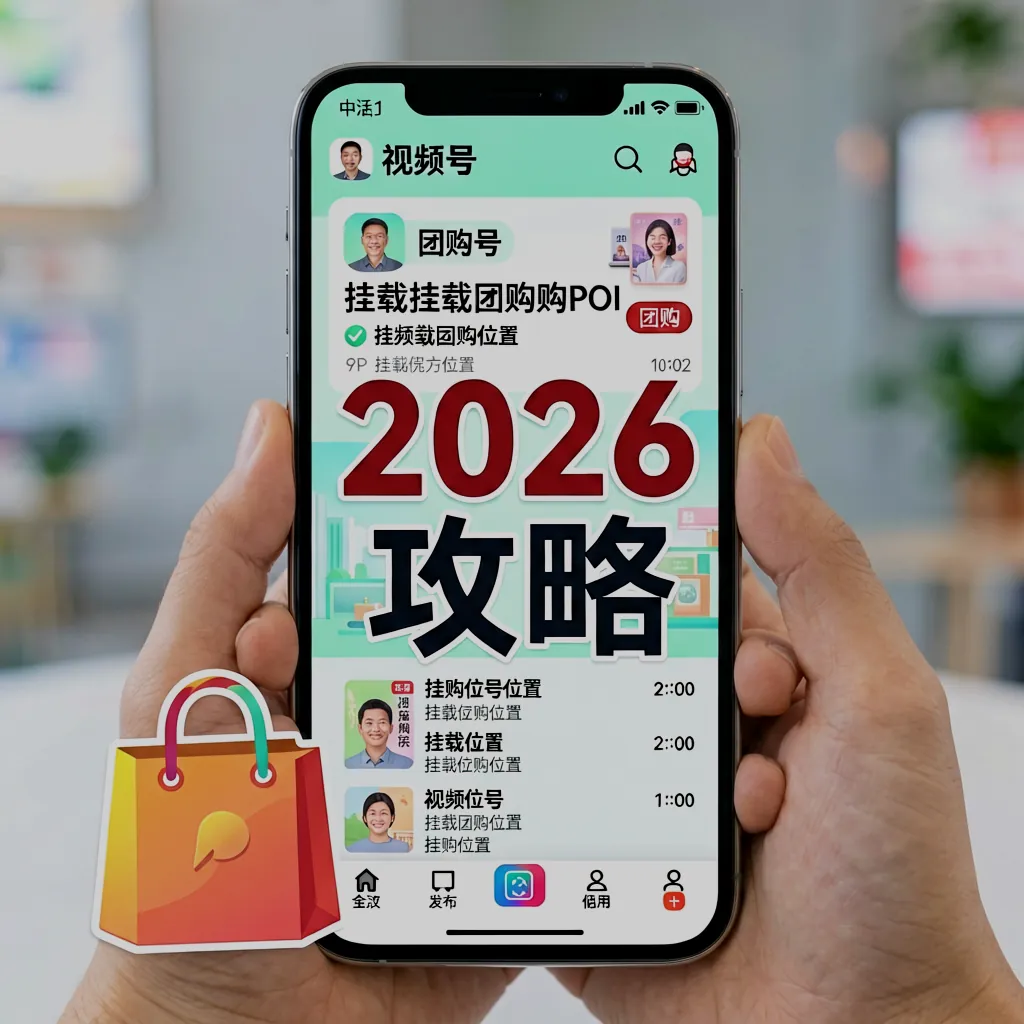 2026视频号挂载团购POI全攻略：两种方式、失败排查与曝光加权技巧