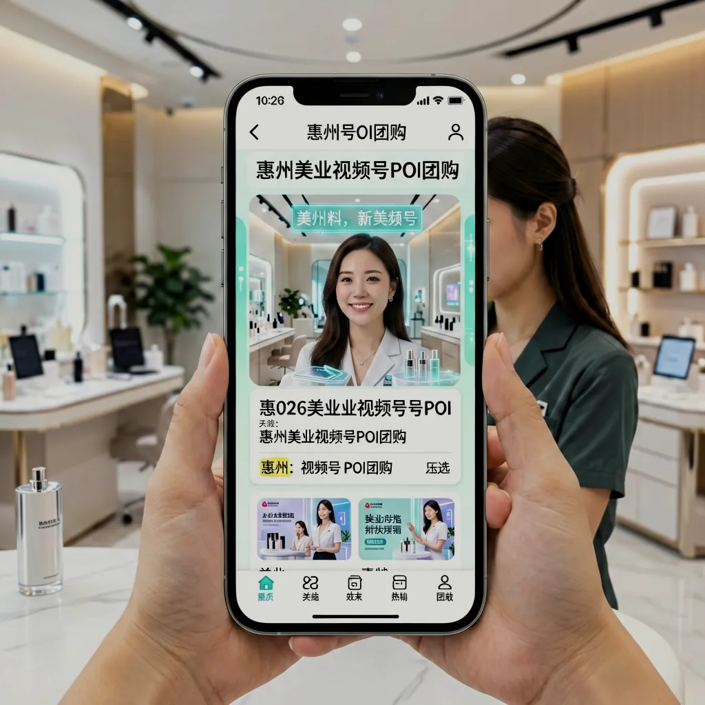 2026惠州美业视频号POI团购全攻略：合规上架与爆单技巧